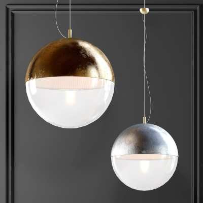 现代球形吊灯3D模型下载